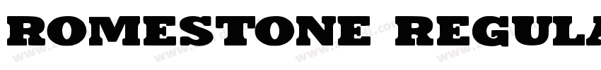Romestone Regular字体转换